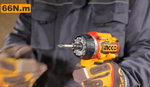 Аккумуляторный бесщёточный шуруповерт INGCO CDLI206686 INDUSTRIAL 20 В 66 Нм с набором сменных насадок