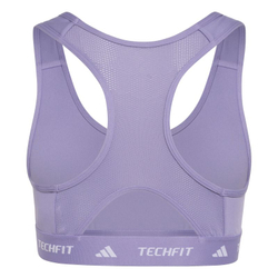 Теннисный бюстгальтер dziewczecy Adidas Techfit Primelift React - magic lilac/white