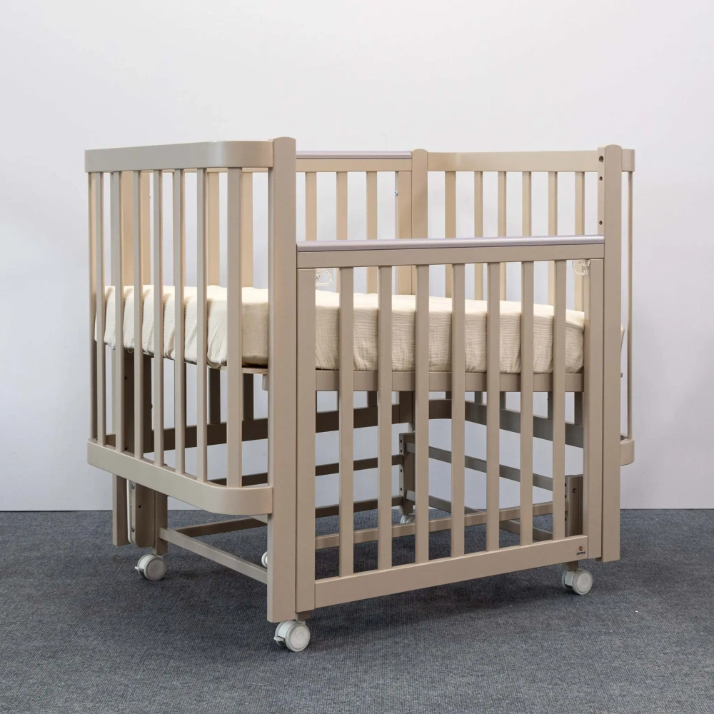 Кроватка ANTEMI Terra Light NEW с маятником, 100х70, арт. НИК 17к капучино
