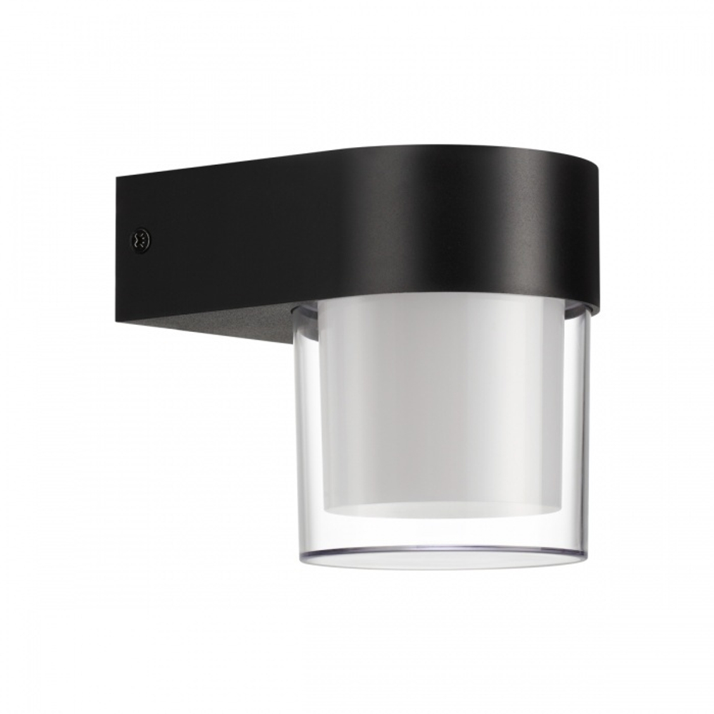 Уличный настенный светодиодный светильник 359297 STREET NT24 000 черный IP65 LED 5W 4000K 175-265V OPAL