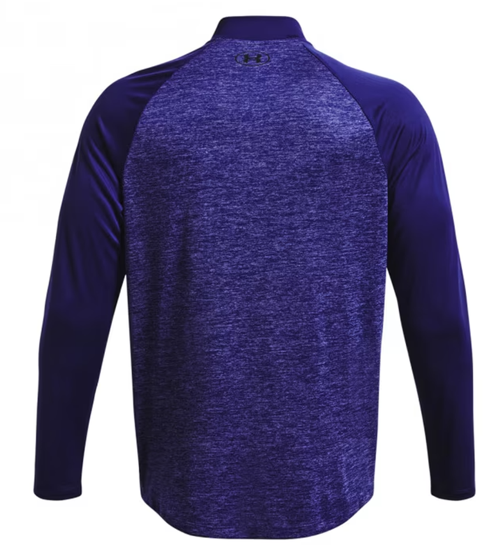 Мужская теннисная футболка теннисная Under Armour Tech 2.0 1/4 Zip - небесный