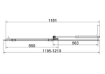 Душевая перегородка Vincea Волк-Ин (Walk-In) VSW-4WSL120CLG-R, правая, 1200*2000, брашир. золото, стекло прозрачное