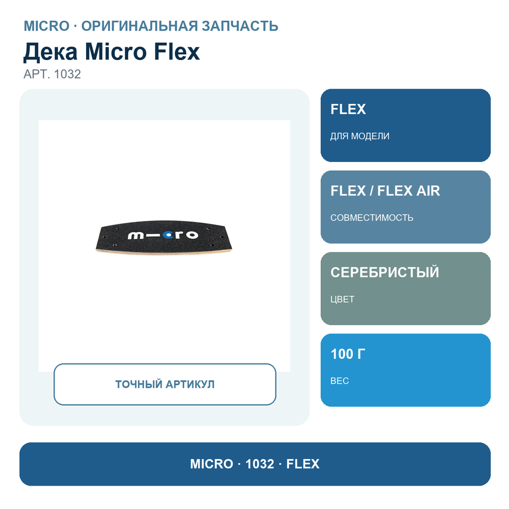 Доска с наклейкой Micro Flex