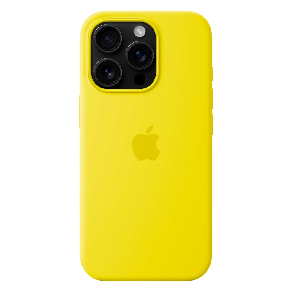 Силиконовый чехол с поддержкой MagSafe Apple Silicone Case для iPhone 16 Pro, Star Fruit (Желтый)
