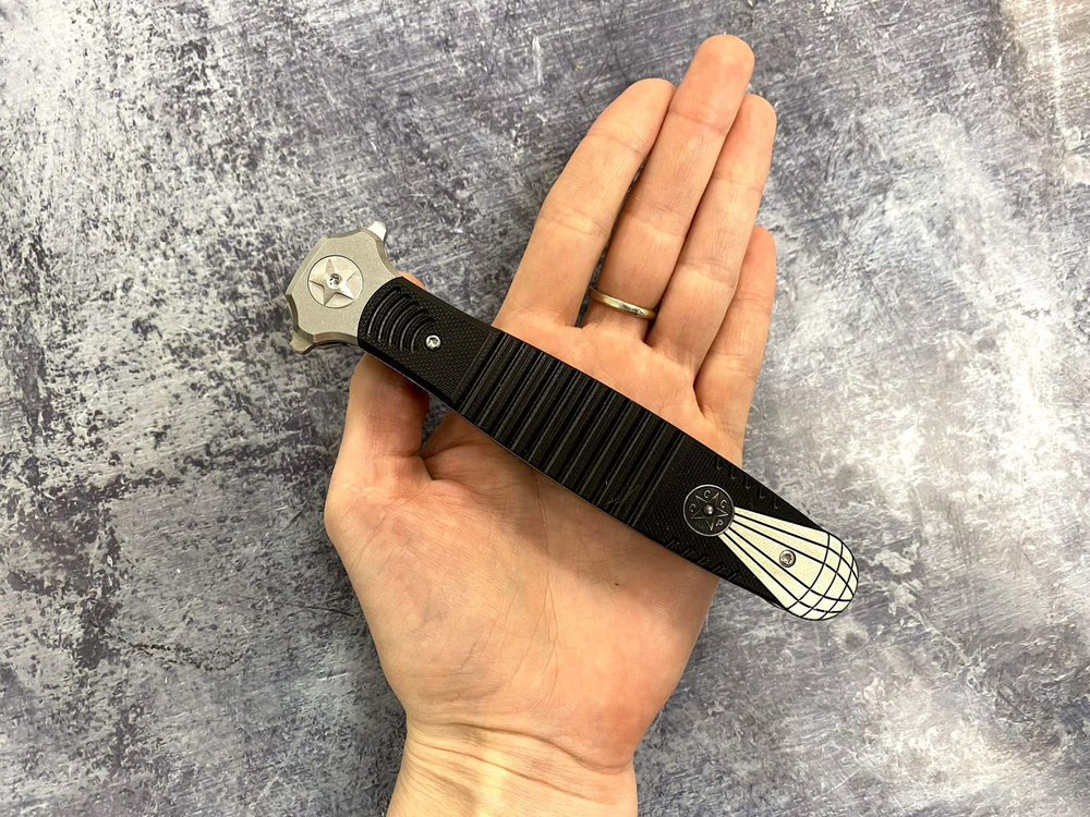 Складной нож ВДВ, сталь D2, G10, сталь