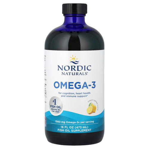 Nordic Naturals, Омега-3 со вкусом лимона, 1,560 мг, 473 мл (16 жидк. унций)