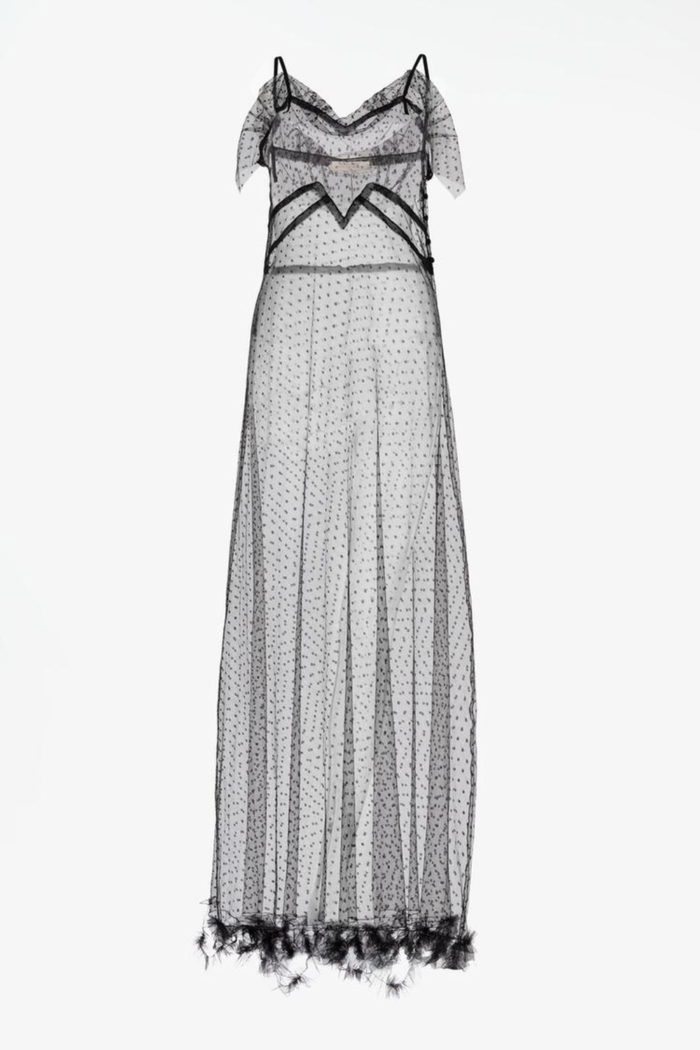 ZARA X JOHN GALLIANO ПЛАТЬЕ МИДИ, ЧЕРНЫЙ