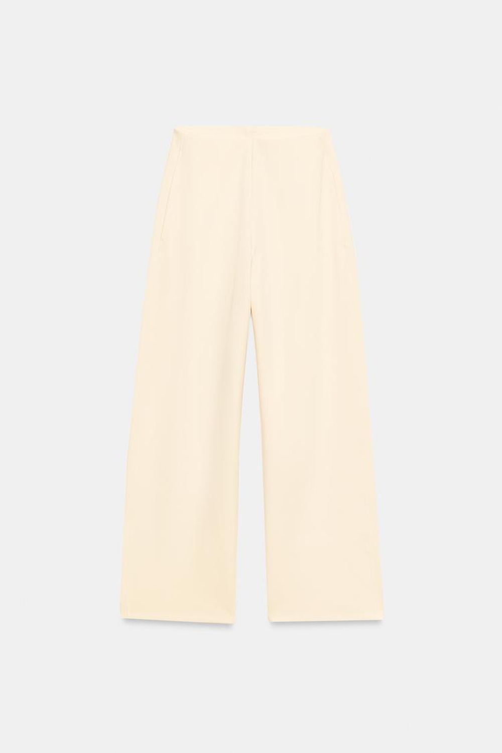 ZARA БРЮКИ BALLOON ИЗ ИНТЕРЛОКА, ЖЕЛТЫЙ
