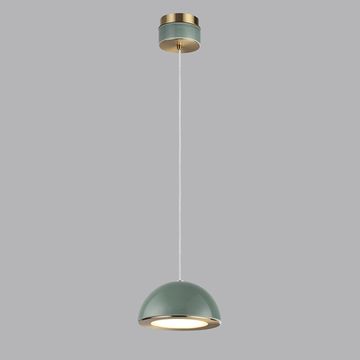 Подвес 6W 3000K 5452/6L светлая бронза/зеленый LULU Odeon Light Exclusive