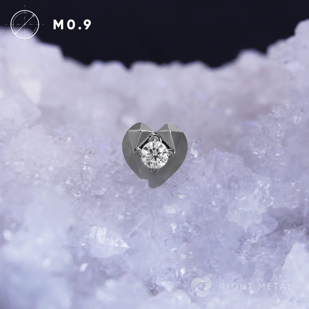 Heart Faceted Crystal