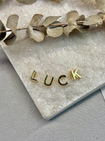 Набор подвесок "LUCK" (4 буквы) 10 мм