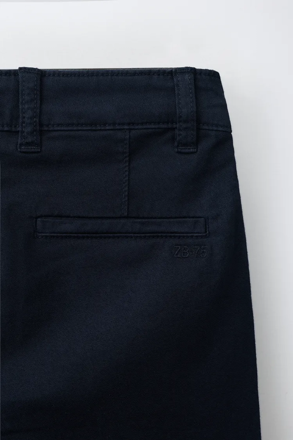 ZARA БАЗОВЫЕ БРЮКИ ЧИНОС, МОРСКОЙ ТЕМНО-СИНИЙ