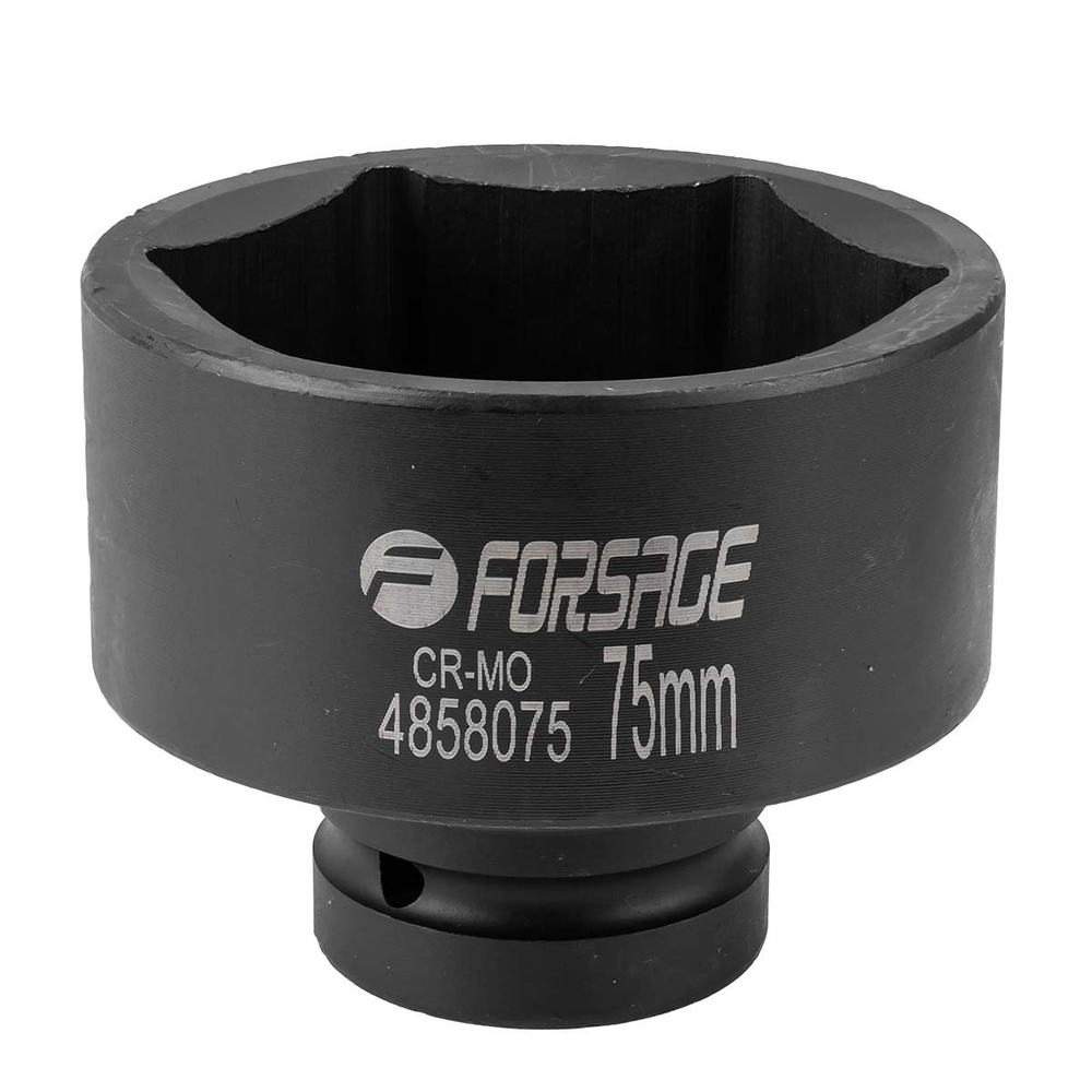 Головка ударная 1'', 75мм (6гр.) Forsage F-4858075