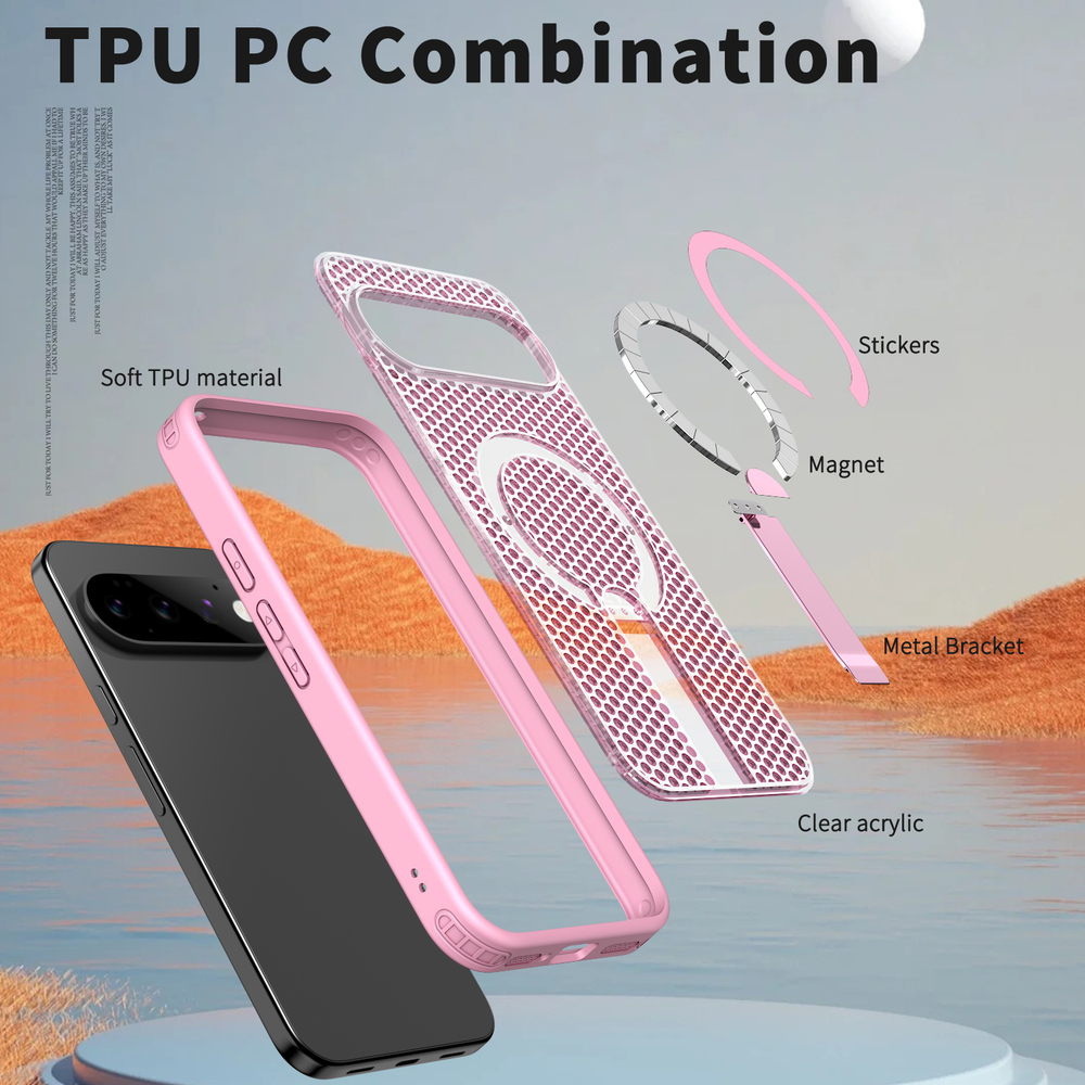 Прозрачный чехол Mesh Pro Magnetic Case для Google Pixel 11/Pixel 11 Pro