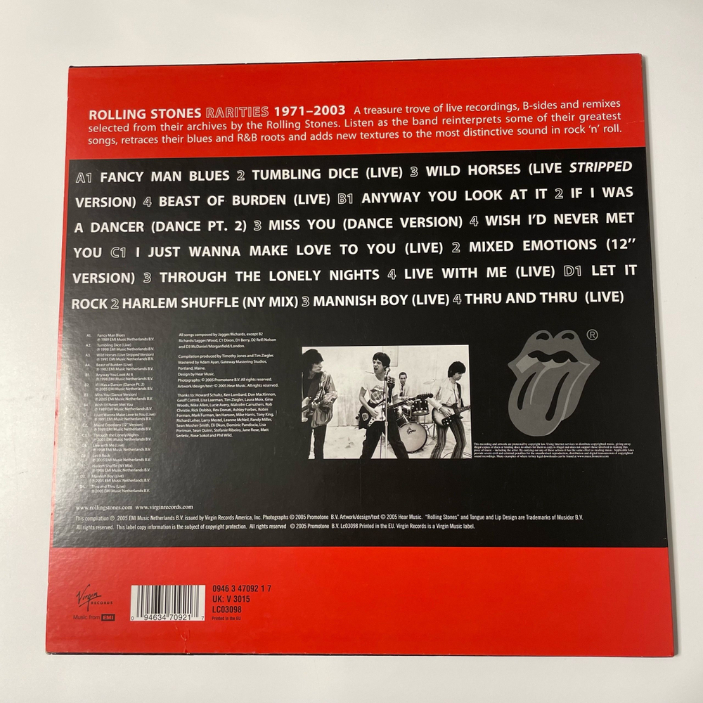 Винтажная виниловая пластинка LP Rolling Stones, Rarities 1971 2003 (Европейский Союз 2005)