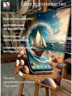 Картина Река в книге на стену 30х40см 1шт.