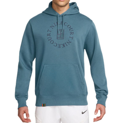 Мужская теннисная толстовка Nike Court Heritage French Terry Tennis Pullover — smoky blue/new slate