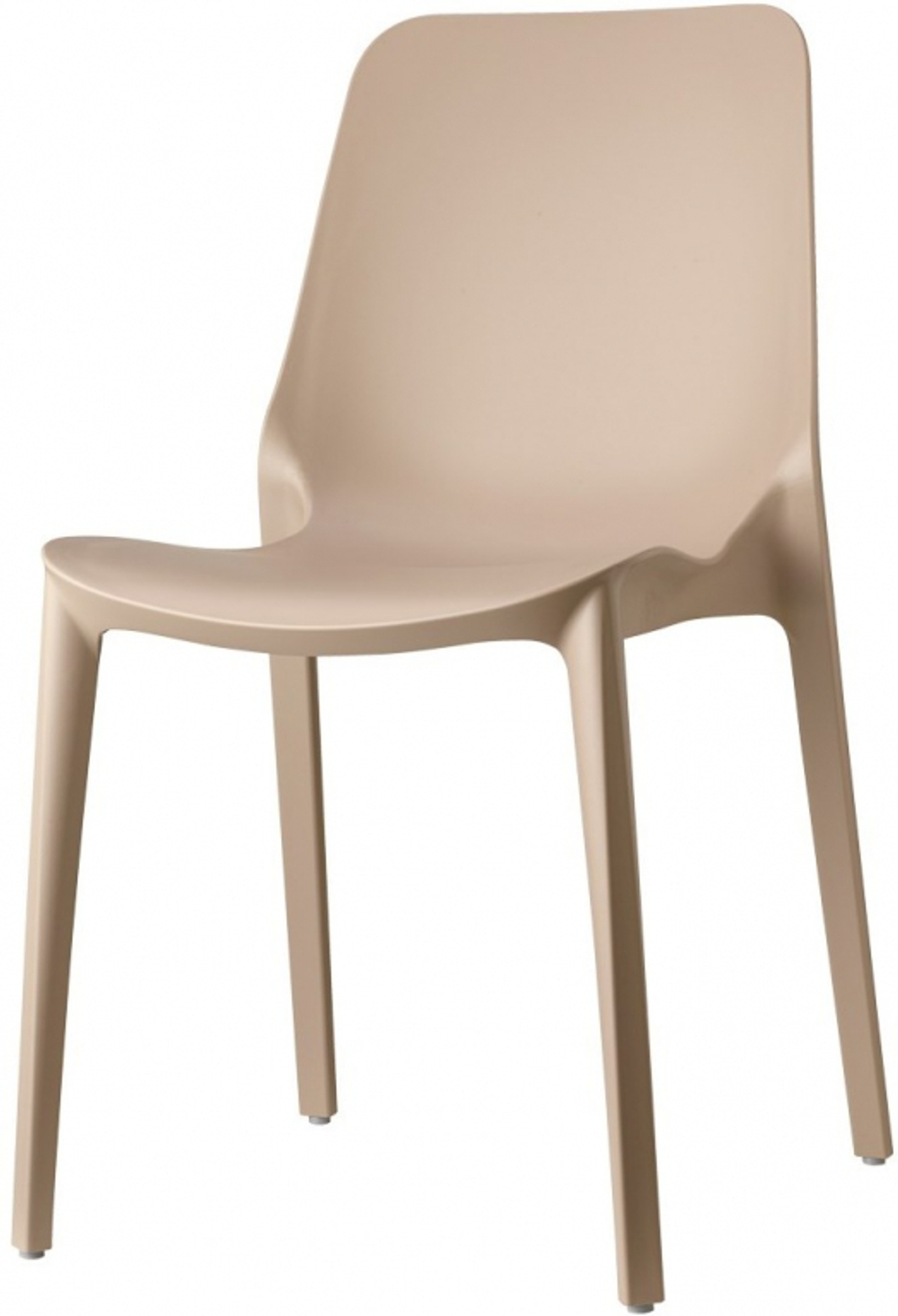 Стул пластиковый Scab Design Ginevra Go Green, тортора