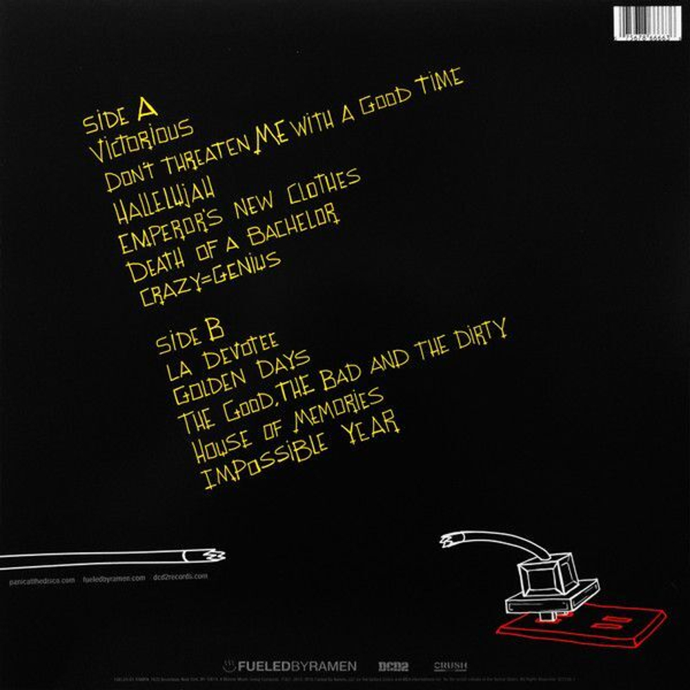 Виниловая пластинка Panic At The Disco Death Of A Bachelor