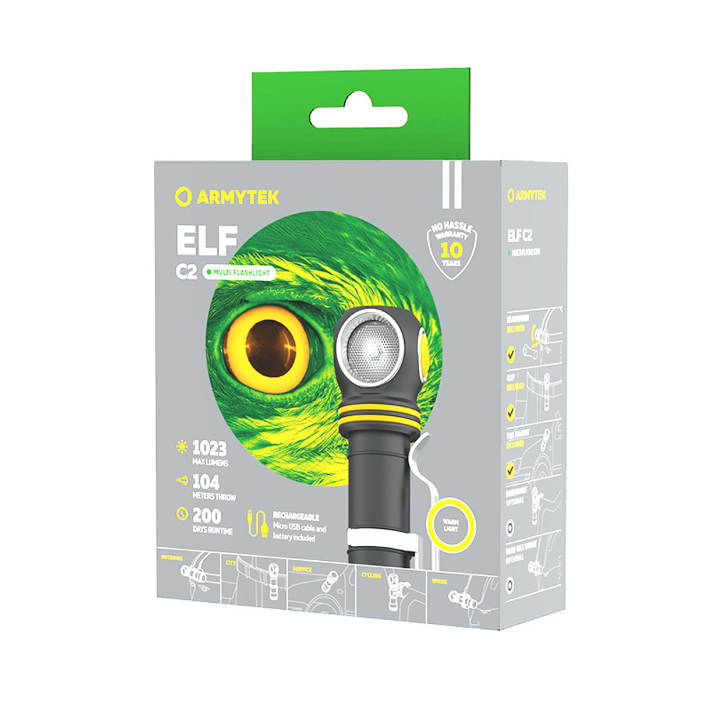 Фонарь Armytek Wizard C1 Pro Magnet USB White
