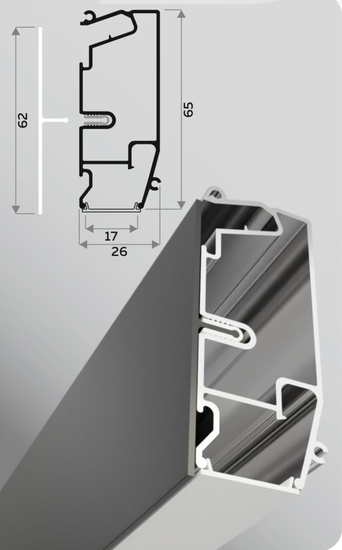 Профиль для ниш ALTEZA Sigma LED (2.0м), пог. м