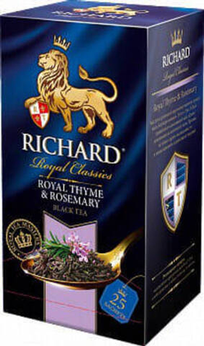 Чай в пакетиках Richard Royal Thyme & Rosemary 25 шт