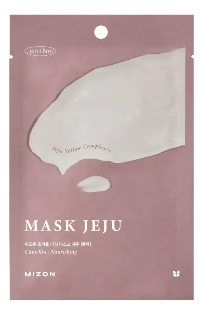 MIZON Питательная тканевая маска для лица с экстрактом камелии - JOYFUL TIME MASK JEJU [CAMELLIA] ,23мл