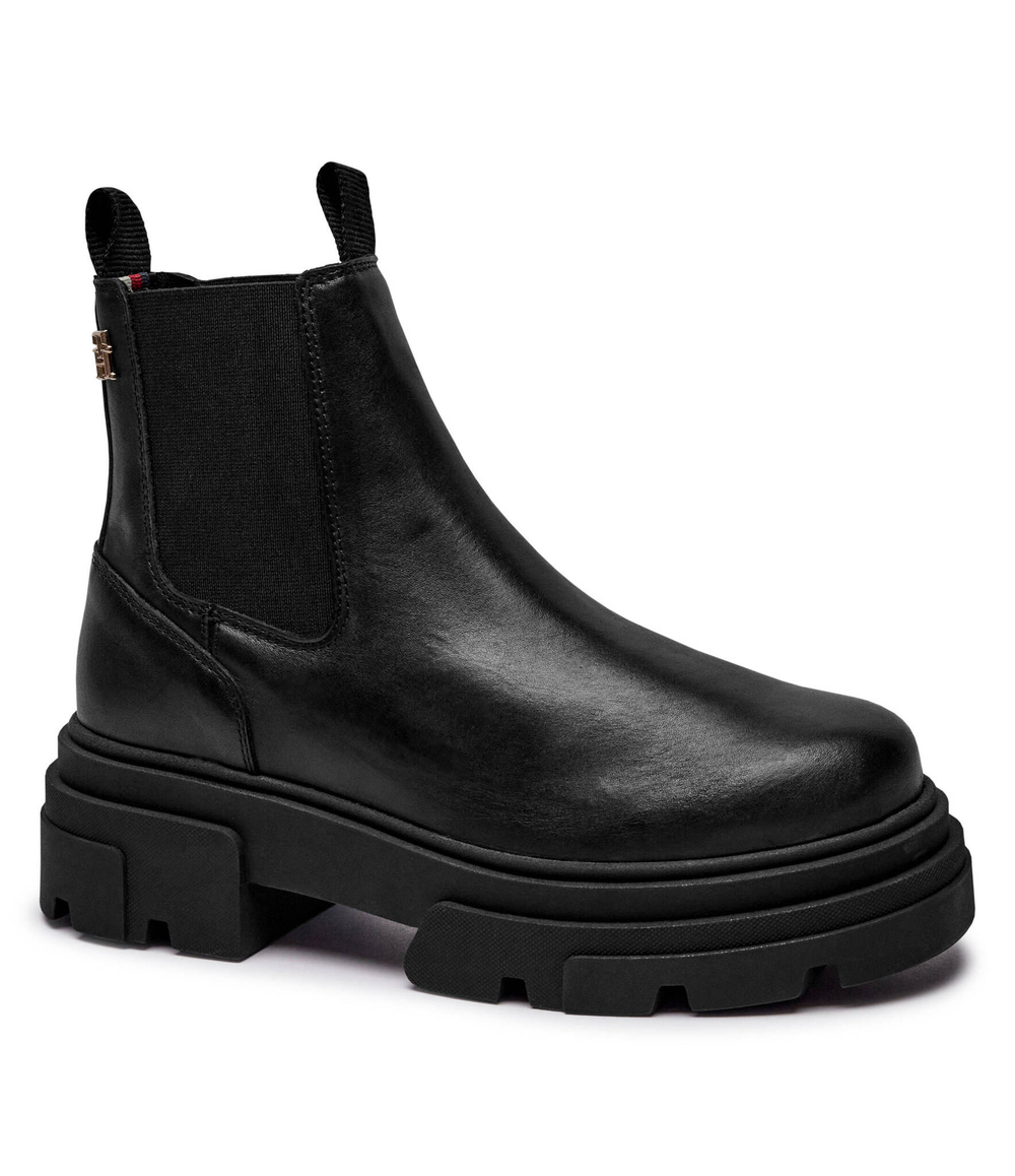Кожаные челси CHELSEA Tommy Hilfiger - черный(FW0FW08089)