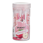 Ручка шариковая, масляная, Piano, синие чернила, серия "PIANO ЯБЛОКО", цветной корпус, 50 шт