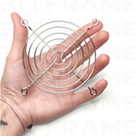 3 шт. Защитная решетка для вентилятора, кулера, металлическая, 90х90 мм, хром, фильтр для системного блока