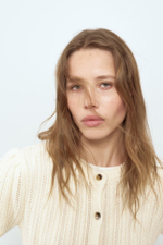Вязаный кардиган с ажурным узором H&M