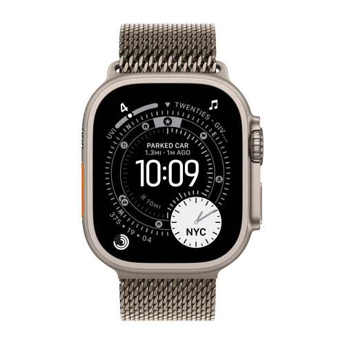 Умные часы Apple Watch Ultra 3 (2025) GPS + Cellular, 49mm, Natural Titanium Case with Natural Titanium Milanese Loop, M
