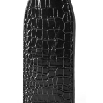 Черная шлепалка с петлёй Croco Paddle - 32 см. (Цвет: черный)