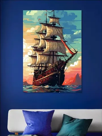 Картина на стену "Морской пейзаж" 50х70см 1шт.