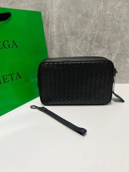 Клатч мужской Bottega Veneta Intrecciato черный