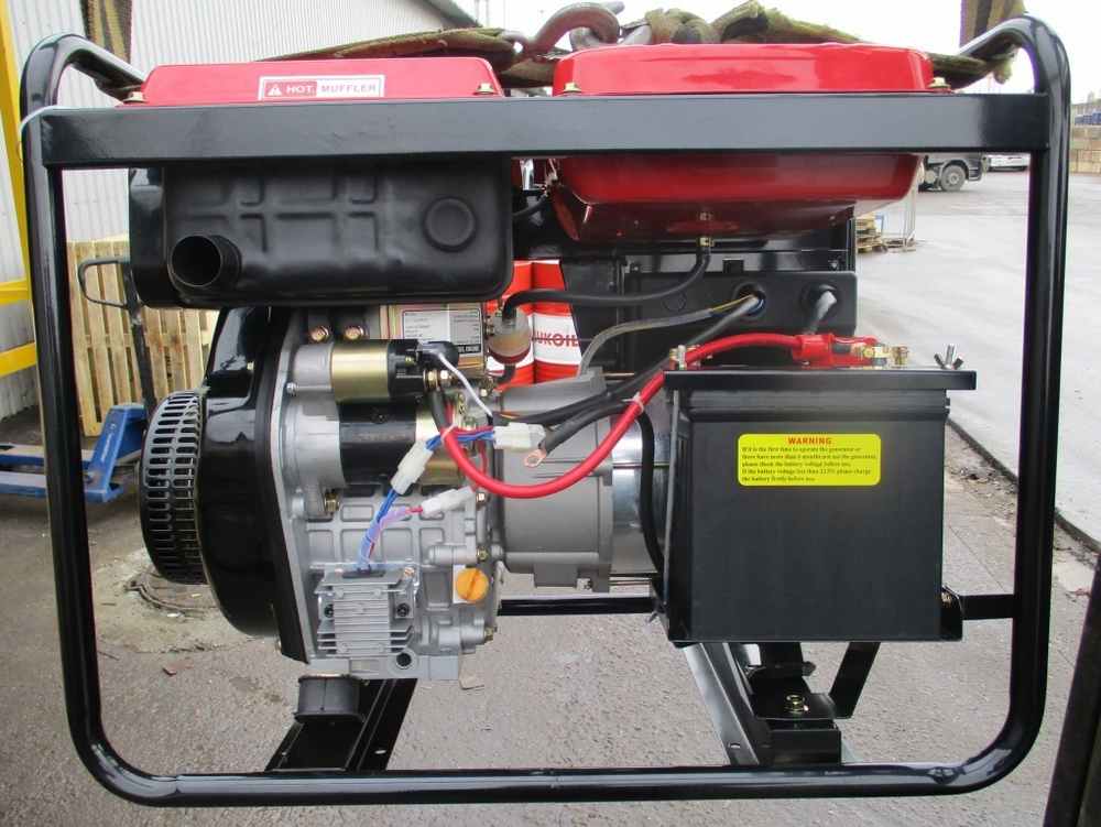 Дизельный генератор 6 кВт АМПЕРОС LDG 7500CLE-3 с автозапуском