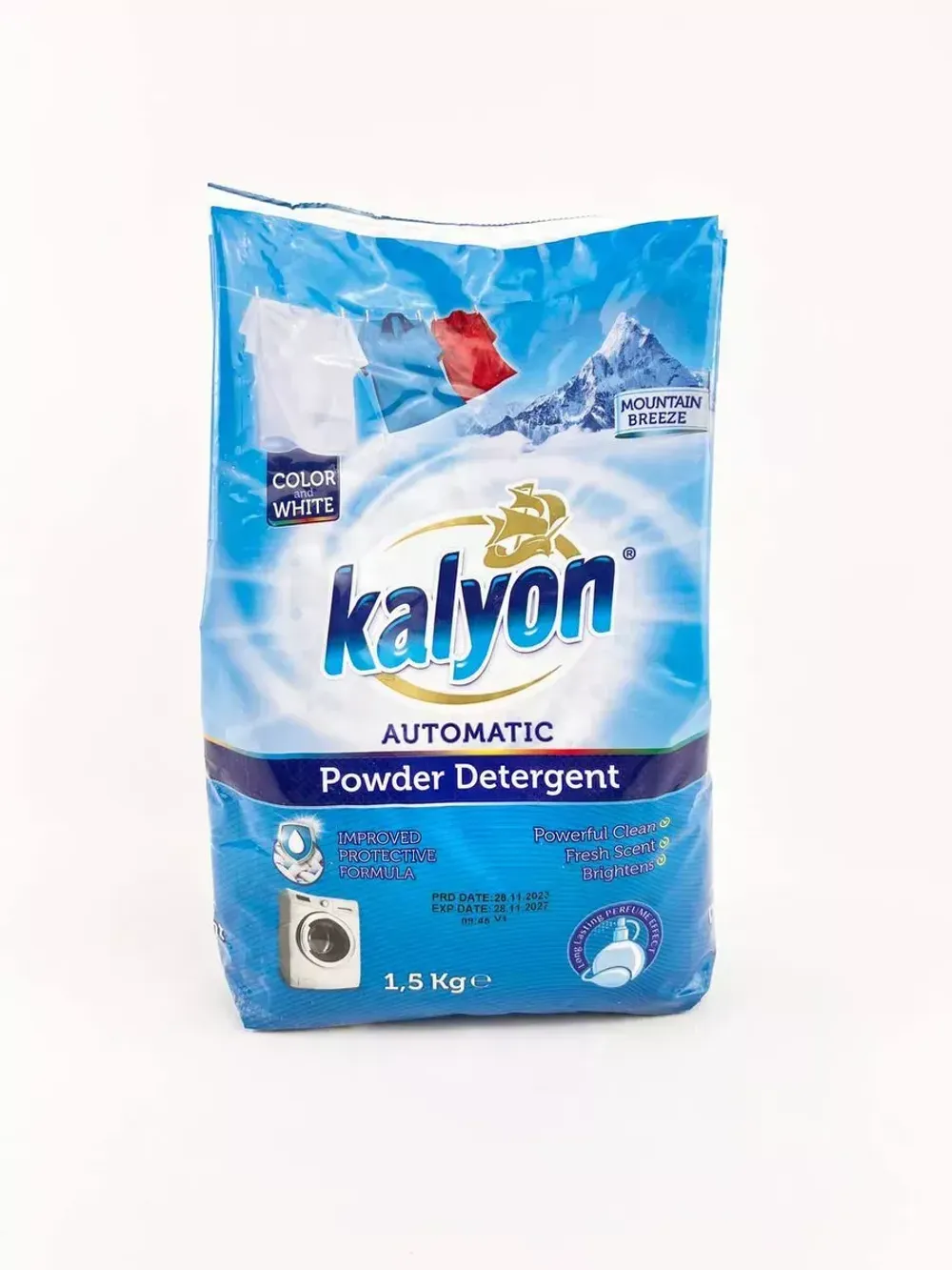 Стиральный порошок автомат KALYON Для Цветного и Белого - СИНИЙ  1,5КГ