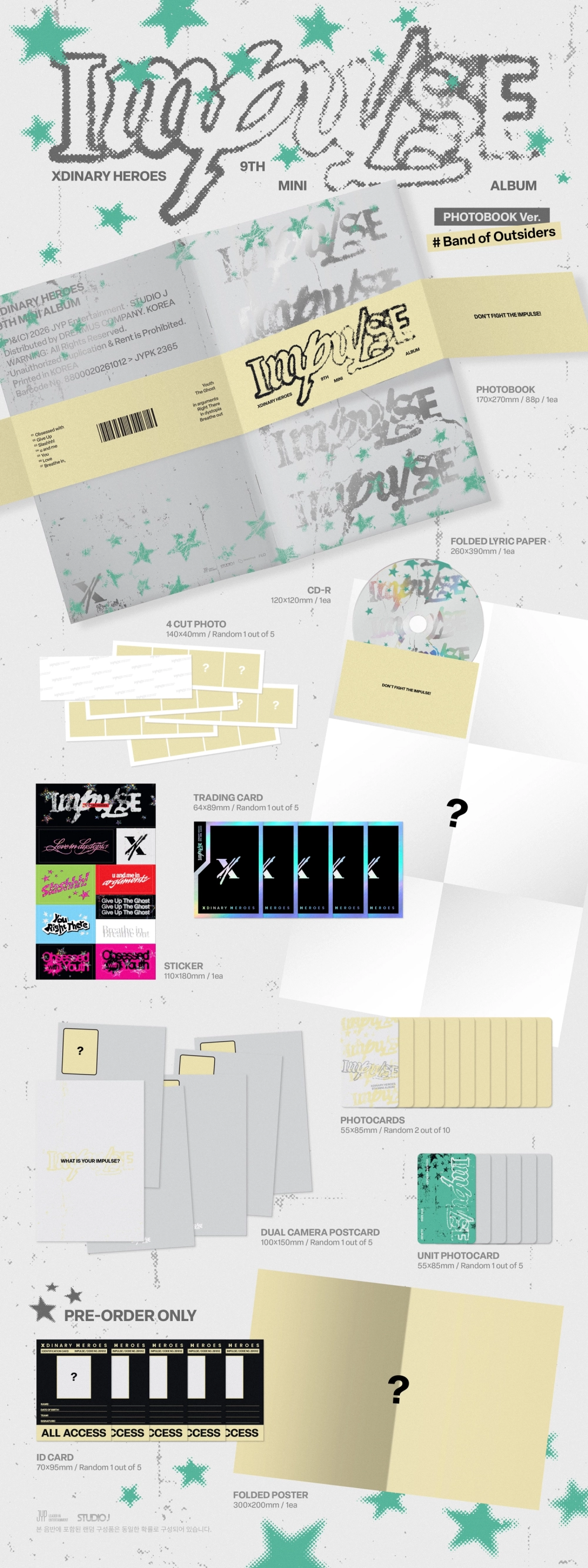 Альбом Xdinary Heroes - IMPULSE [Photobook Ver.]