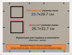 Рамка 23,7x29,7 для постера и фотографий