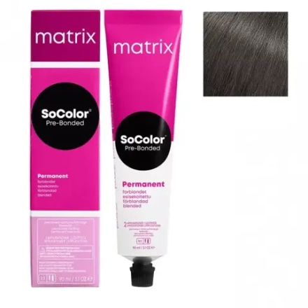 Matrix SoColor Pre-Bonded 4NJ Шатен натуральный нефритовый, 90мл