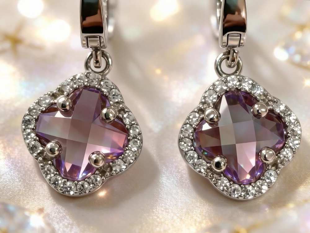 Ювелирные серьги из серебра 925 пробы