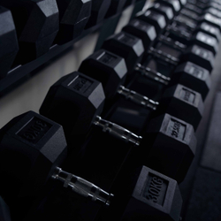Гантель гексагональная обрезиненная PROFI-FIT 35 кг