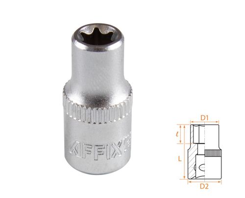 AFFIX (AF00023007) Головка торцевая TORX Е-стандарт 1/4", E7