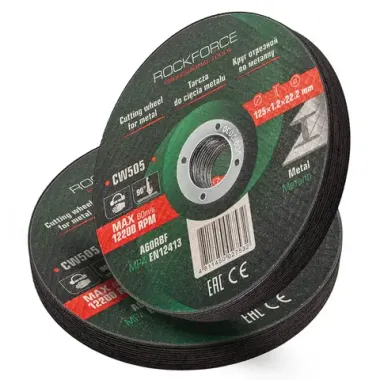 Круг отрезной по металлу 125x1.2x22.2мм (к-т 20 шт) RockFORCE RF-CW505[к-т 20 шт.]