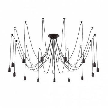 Люстра потолочная CL451152 венге+черный Эдисон Citilux