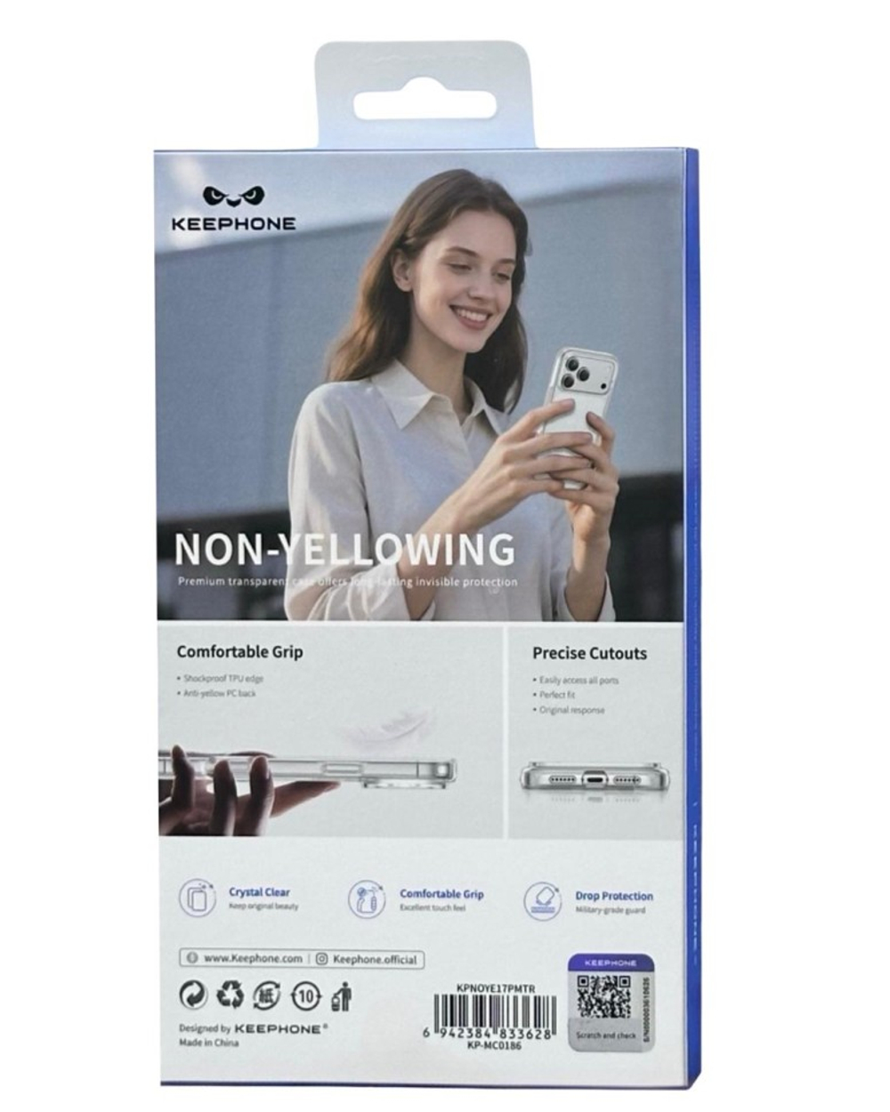 Накладка для i-Phone 17 Pro Max Keephone Non-Yellowing прозрачный