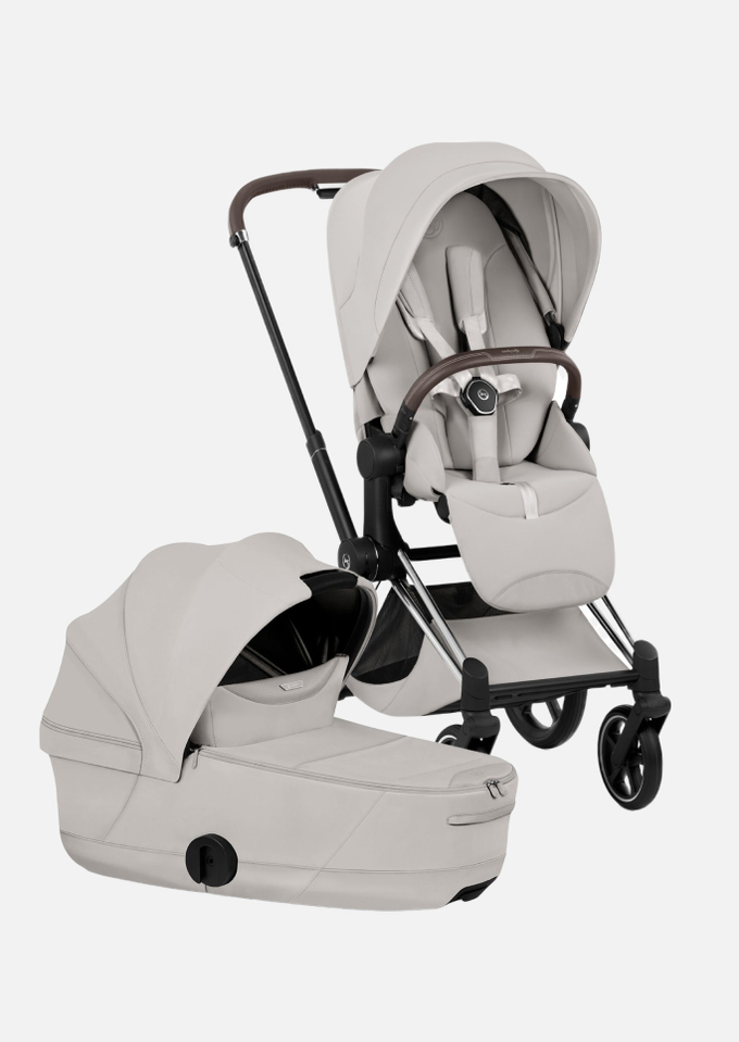 Коляска Cybex Priam V Style Chrome Brown 2 в 1 City Grey