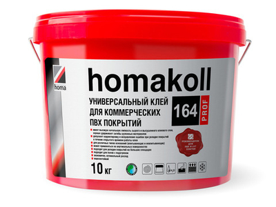 Клей Homakoll 164 Prof для линолеума, плитки пвх, ковролина, 10 кг