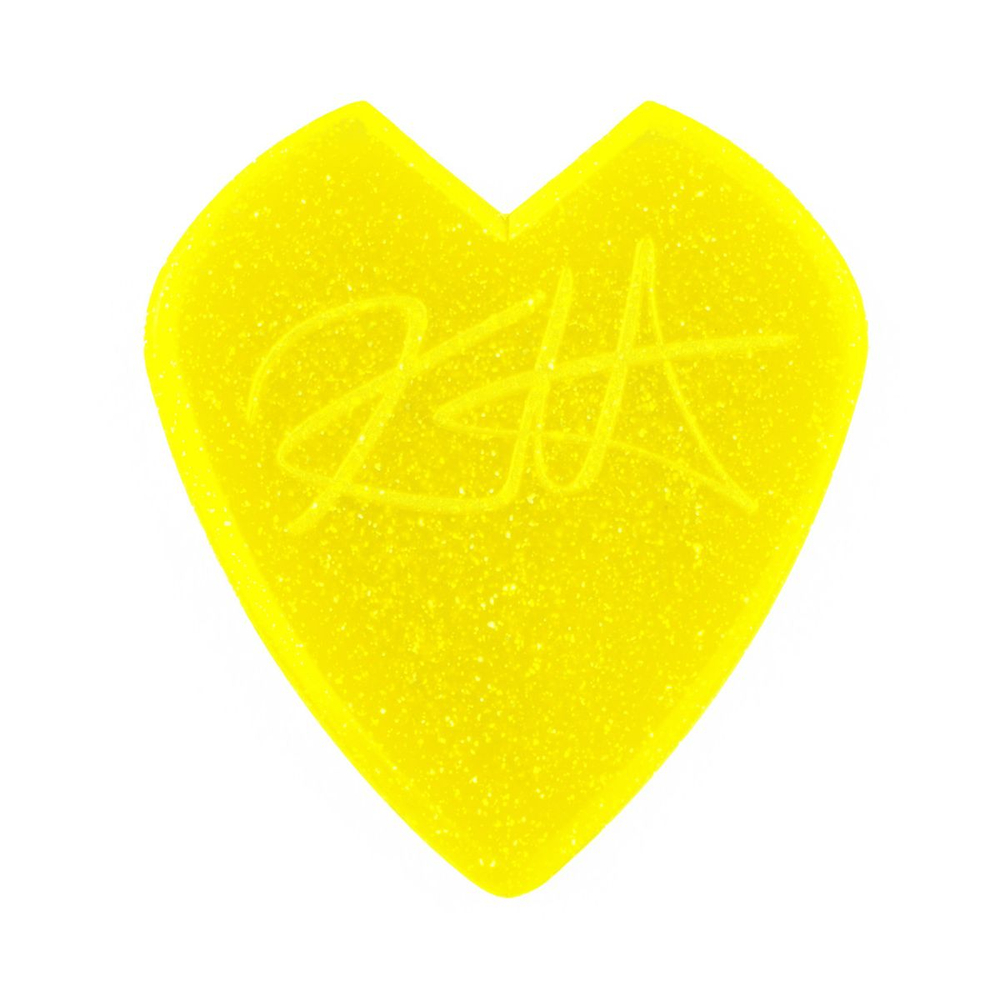 Dunlop 47PKH3NYS Kirk Hammett Jazz III Yellow Glitter 6Pack медиаторы, толщина 1.38 мм, 6 шт.