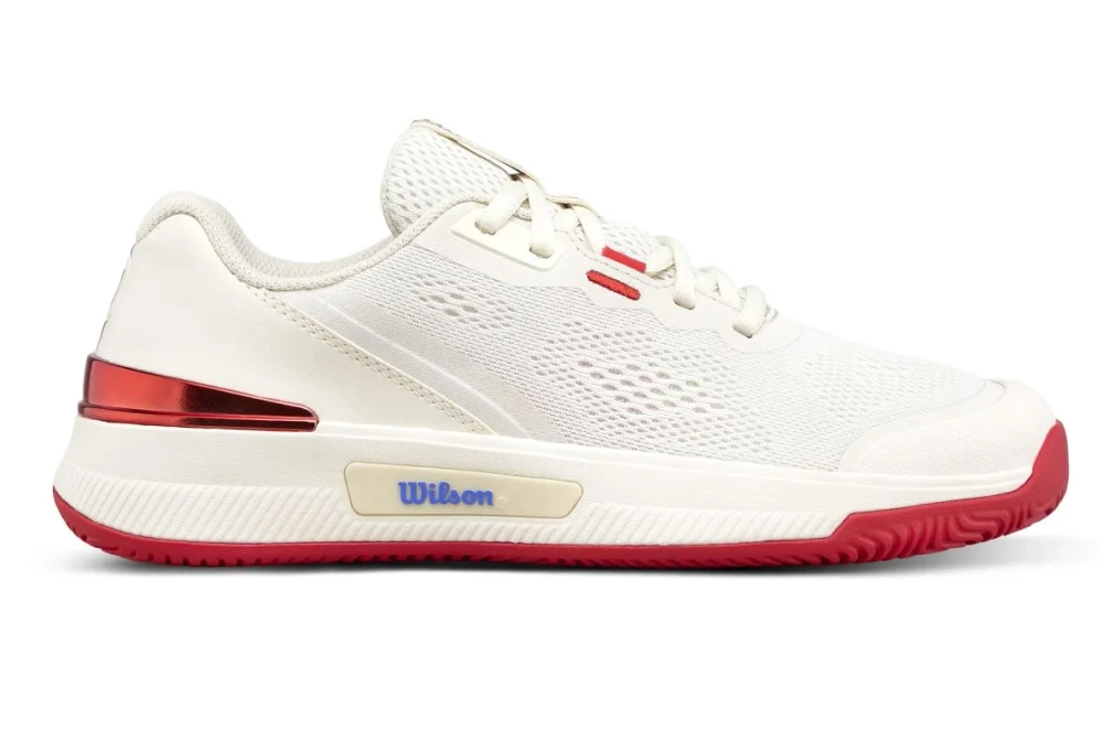 Женские теннисные кроссовки Wilson Intrigue Pro - tofu/infrared/amparo blue
